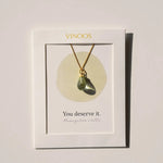 You deserve it. Ketting - Turquoise - shopvinoos