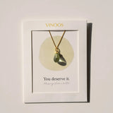 You deserve it. Ketting - Turquoise - shopvinoos